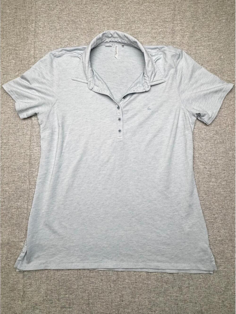 TravisMathew Light Blue Women’s Golf Polo Shirt Size Large
